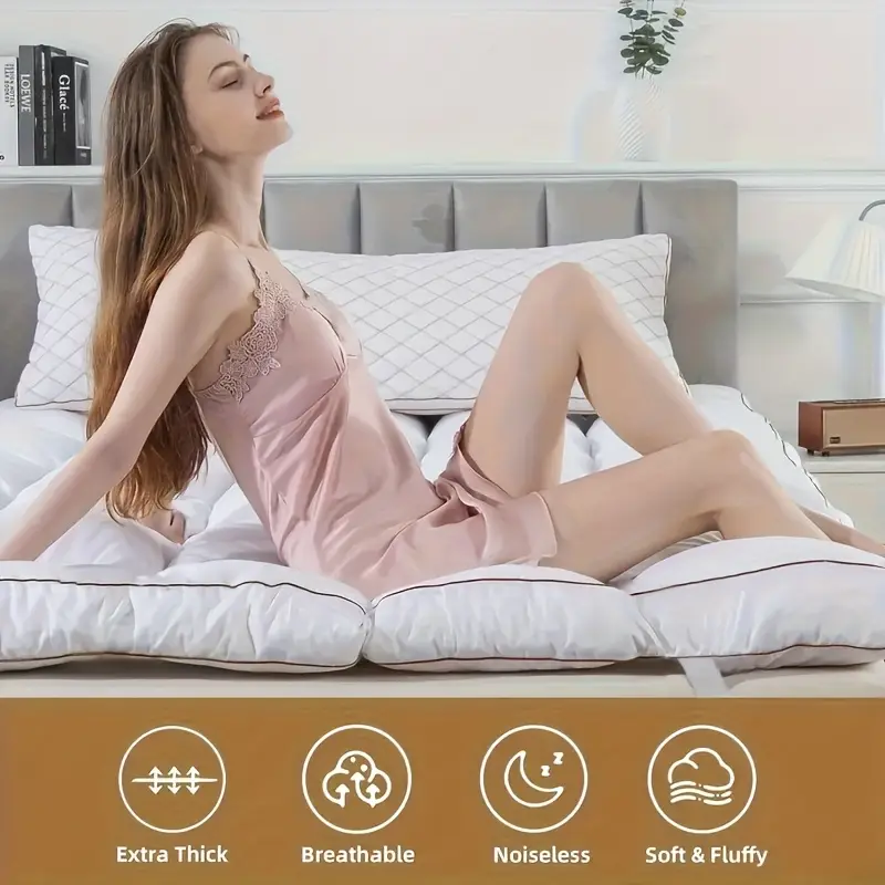 MEWAY Mattress T!opper – Ultra-Plush Pillow Top Comfort for Deeper Sleep!