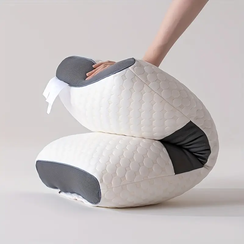 Ultimate Comfort Duo: 2 Soft Woven Neck Support Pillows for Couples!