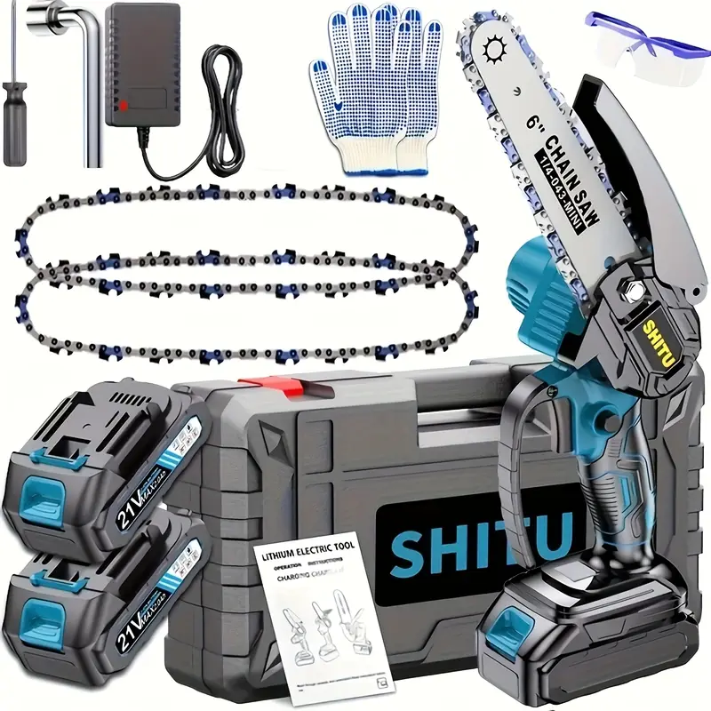 Mini Cordless Chainsaw – Lightweight & Powerful for Easy Yard Work!