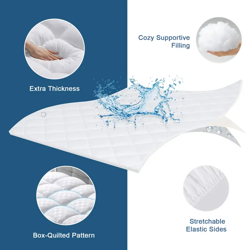 MEWAY Mattress T!opper – Ultra-Plush Pillow Top Comfort for Deeper Sleep!
