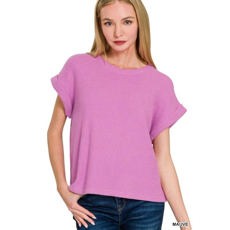 Zenana Premium Knit Set: Elegant Rolled-Sleeve Sweater & Pant Coordinated Ensemble!