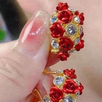 Bold & Elegant: Red & Purple Statement Earrings for Every Occasion