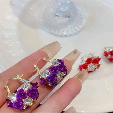 Bold & Elegant: Red & Purple Statement Earrings for Every Occasion