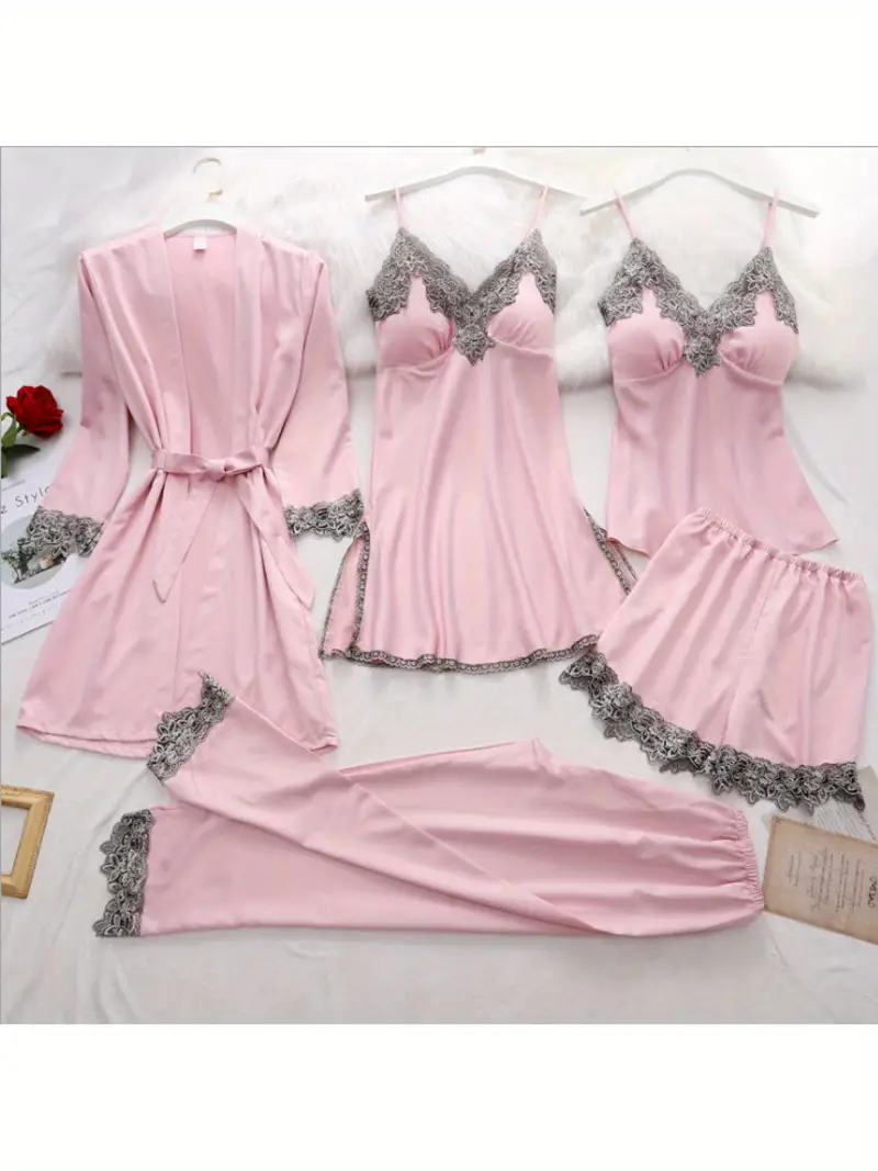Luxurious Comfort Meets Sensual Style: 2025 Women's Plus Size Pajama Set!