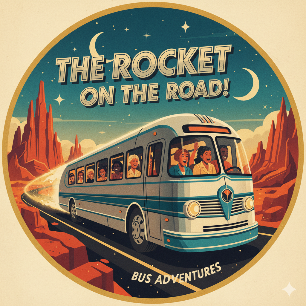 The Rocket on the Road! Poster and Music, with two Songs Attached.