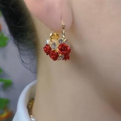 Bold & Elegant: Red & Purple Statement Earrings for Every Occasion
