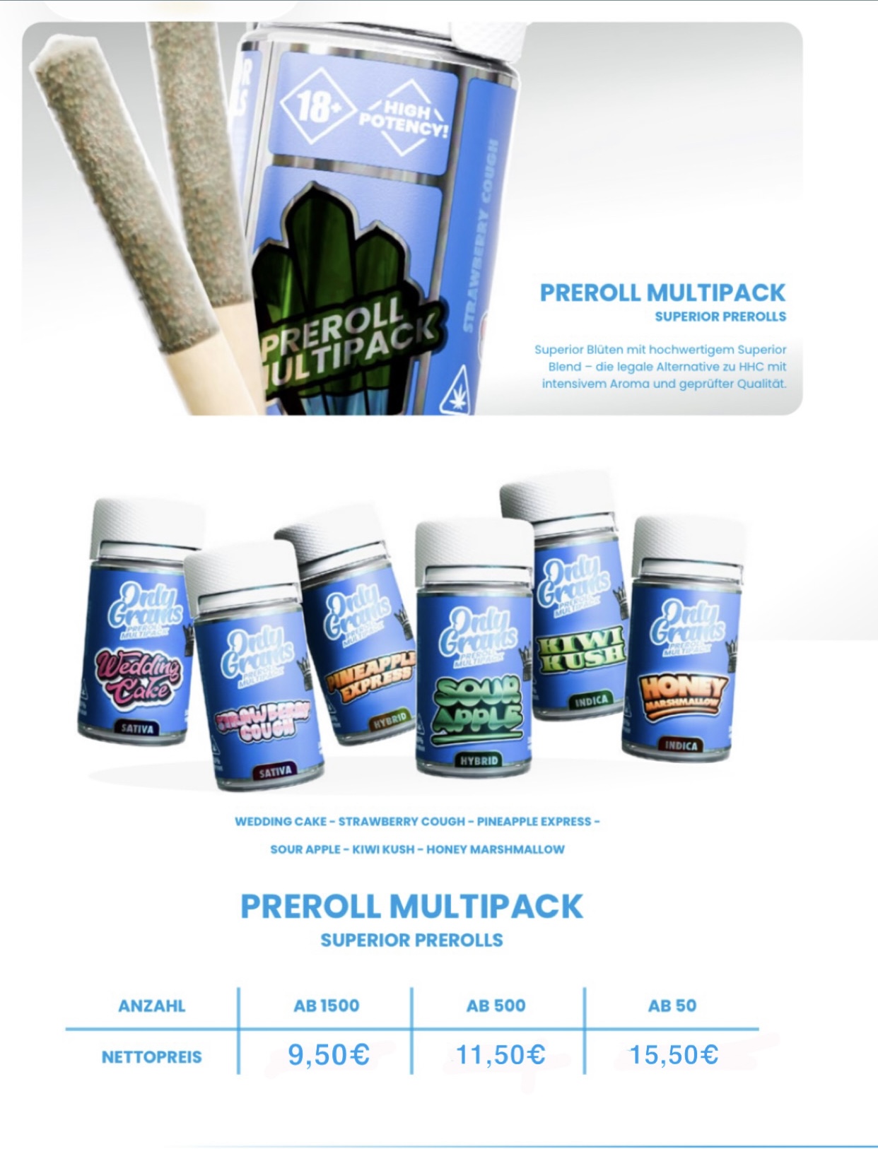 Preroll Multipack-Onlygram 