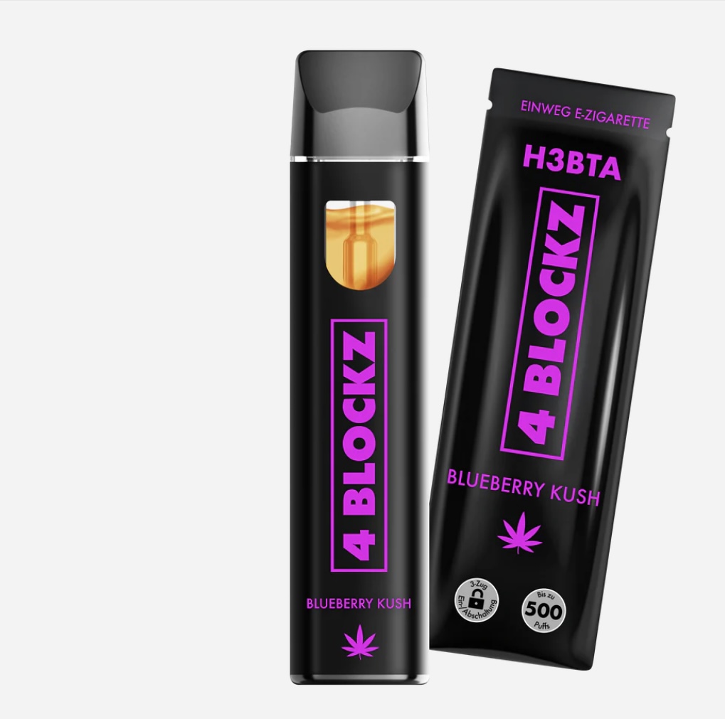 H3BTA 4Blockz Berry Kush Einweg E-Zigarette - 10stk - im Gebinde 