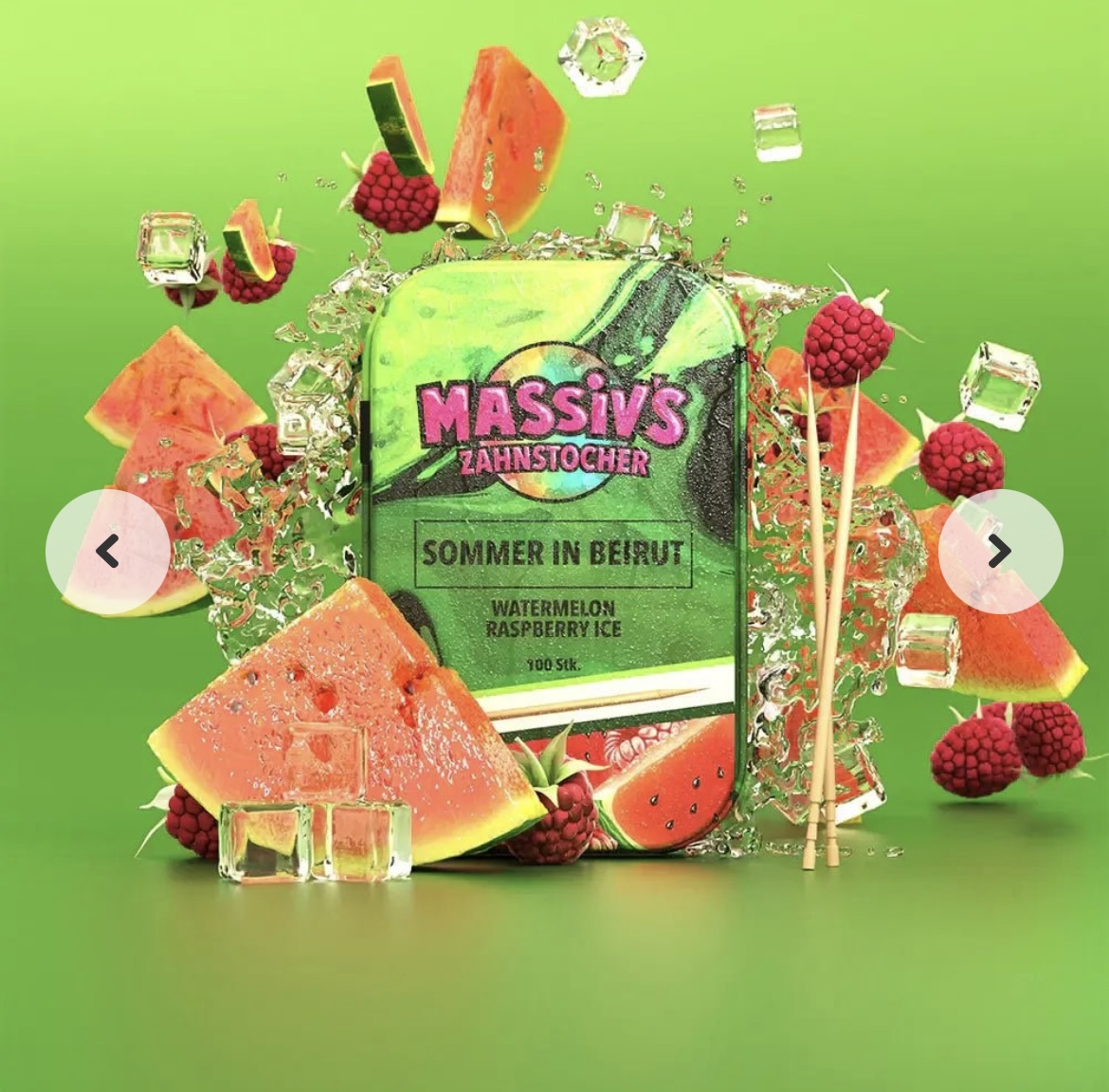 Massiv's Zahnstocher - Sommer in Beirut - 10stk - im Gebinde