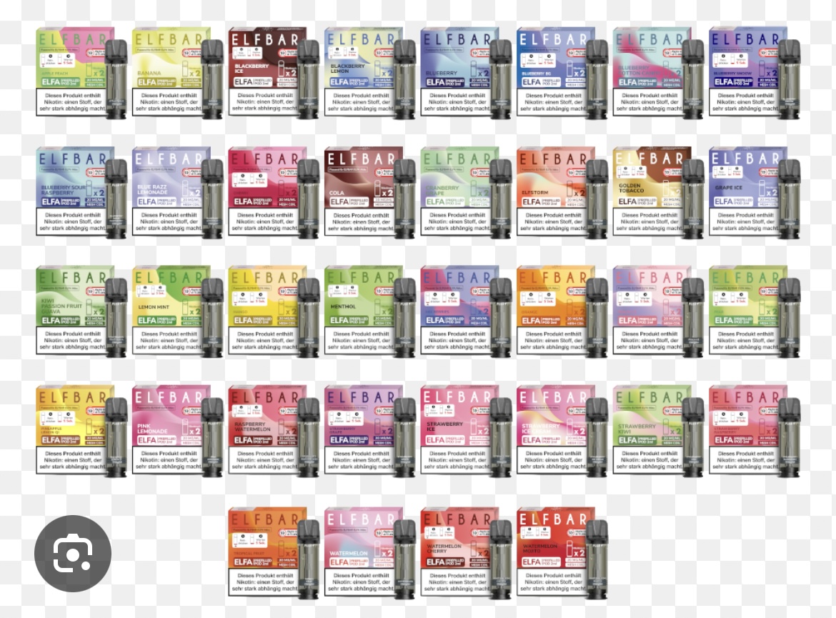 Elfbar - Pods - über 31-Sorten! - 10stk - im Gebinde 