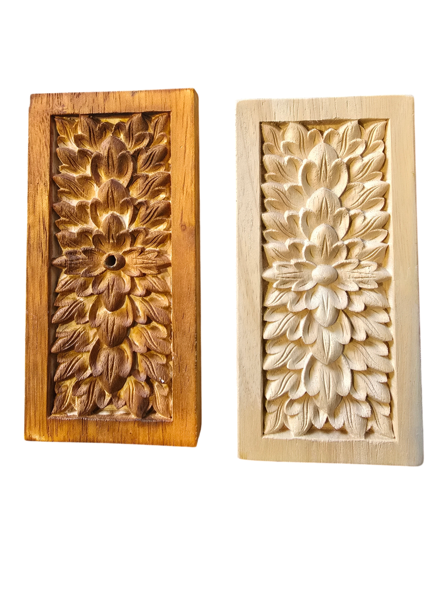 Paneles de madera tallados a mano