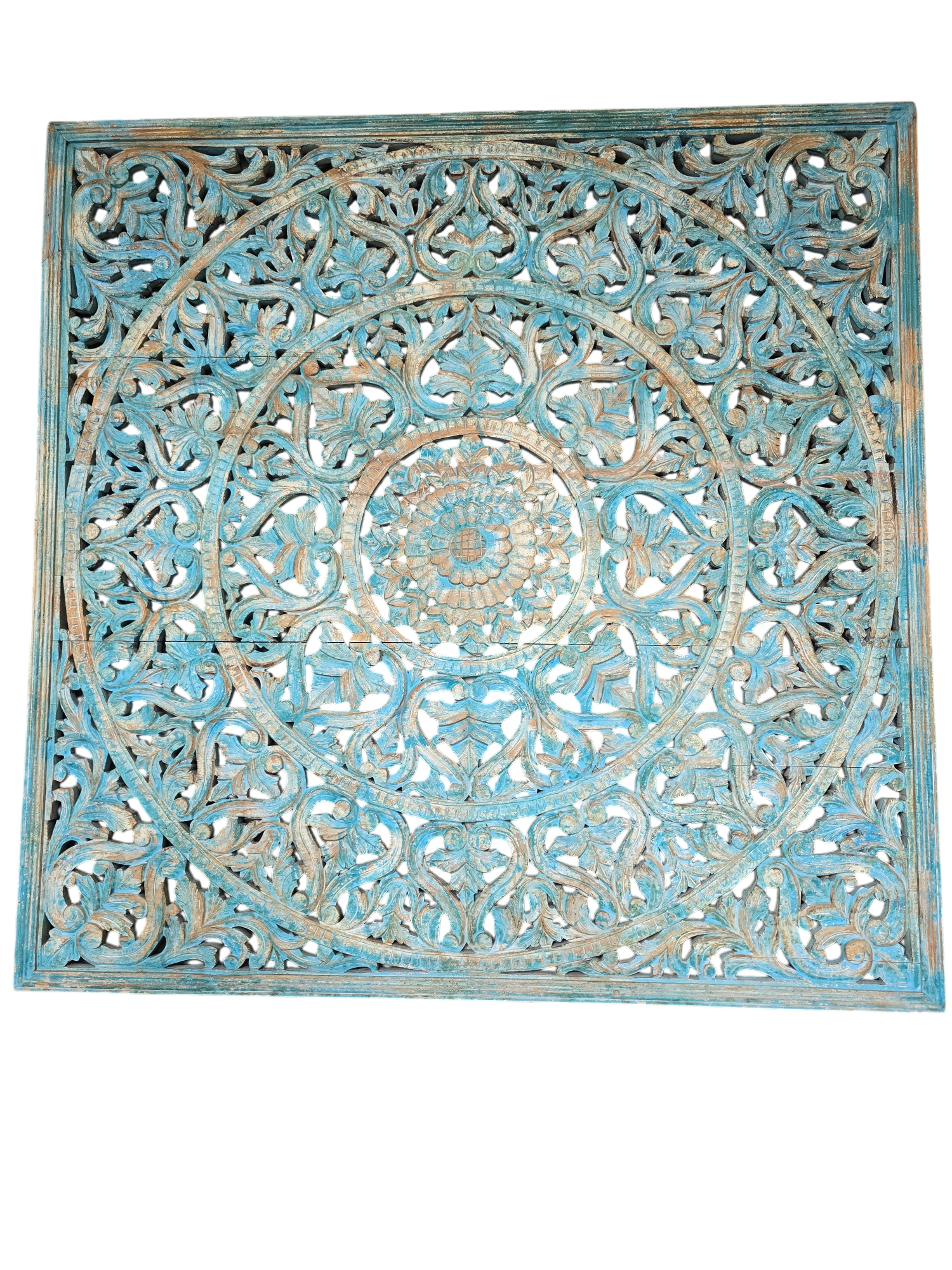 India adorno talla mediana turquesa