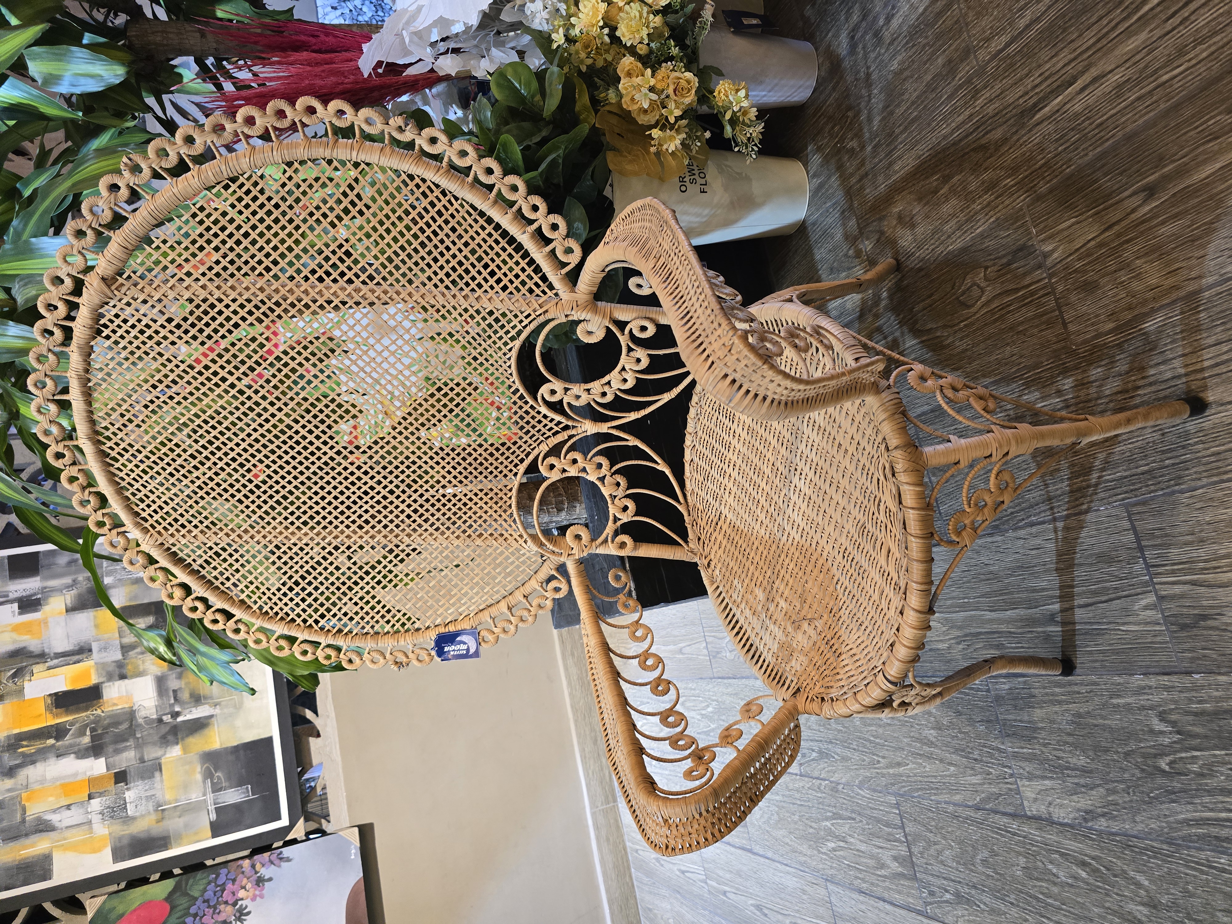 Indonesia silla tejida diseño real