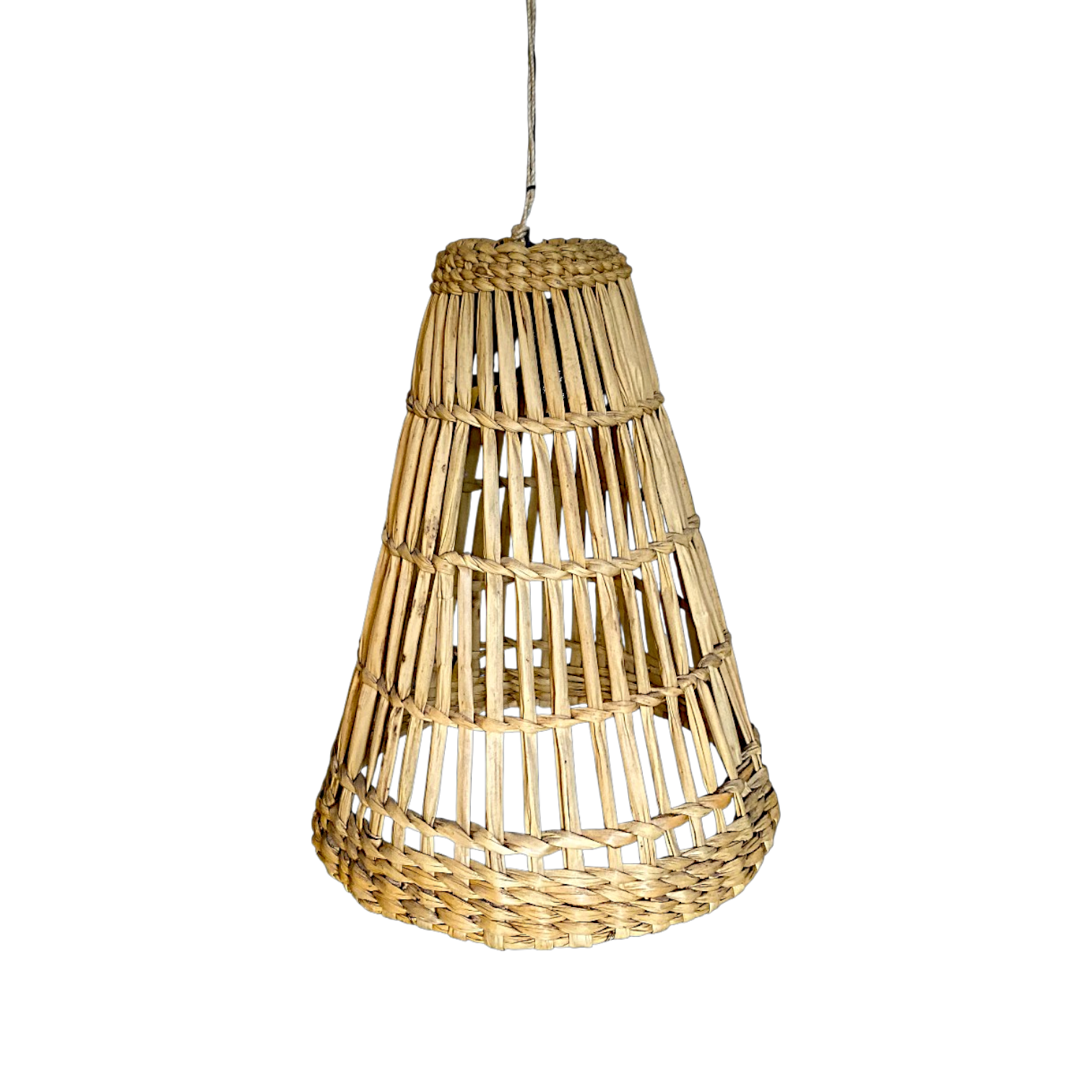 LÁMPARA COLGANTE TEJIDA INDONESIA NATURA ECULAMTEJ