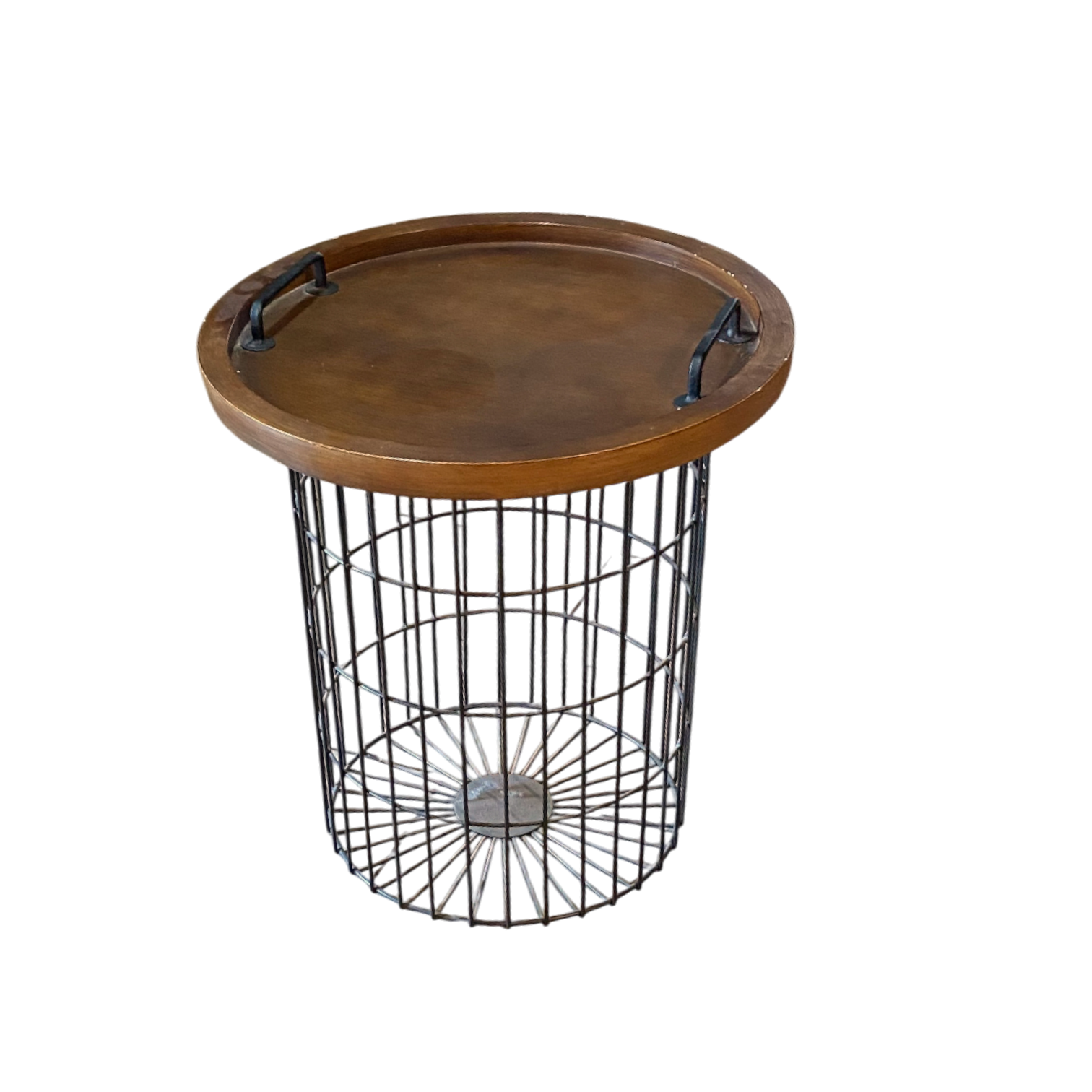 MESA AUXILIAR INDONESIA CESTA CAOBA IDTR18