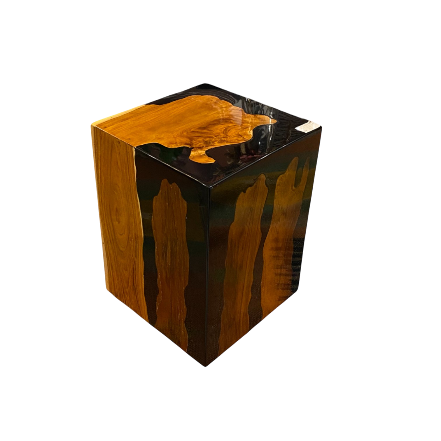 MESA DE CENTRO INDONESIA ÉBANO CUBO IDTA01N