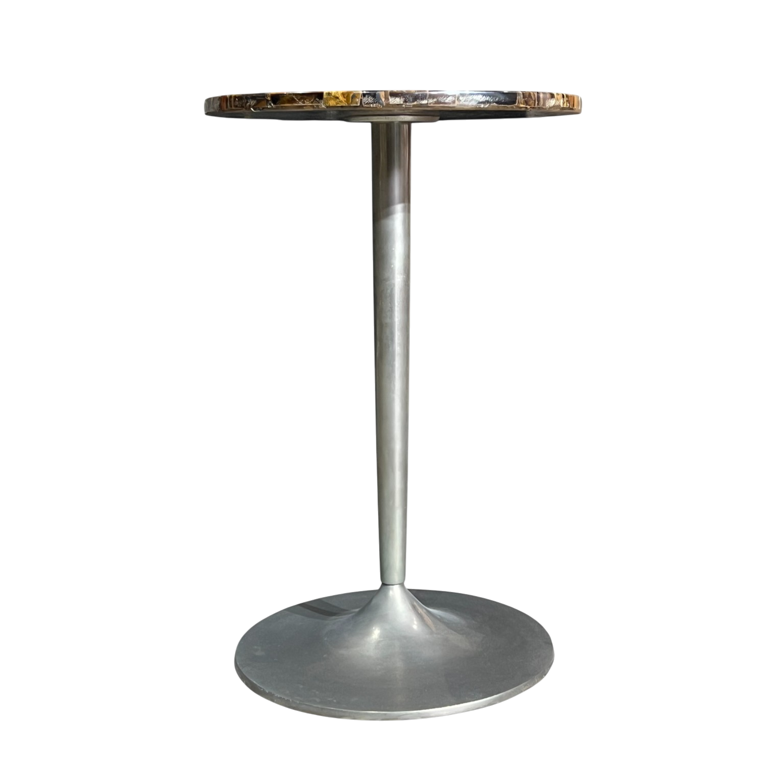 MESA DE CENTRO INDIA ÁGATA BASE ACERO INM20