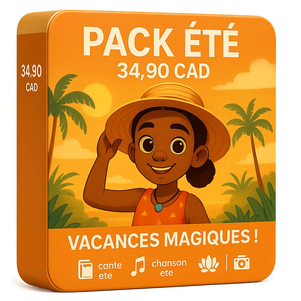 Pack Été Spécial | Vacances Magiques avec Kora | Édition Limitée Personnalisée - 34,90 CAD