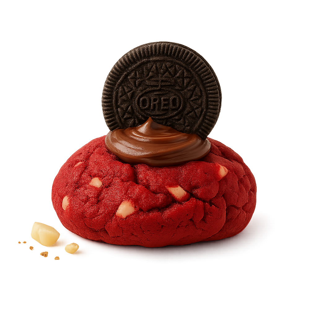 red velvet con oreo