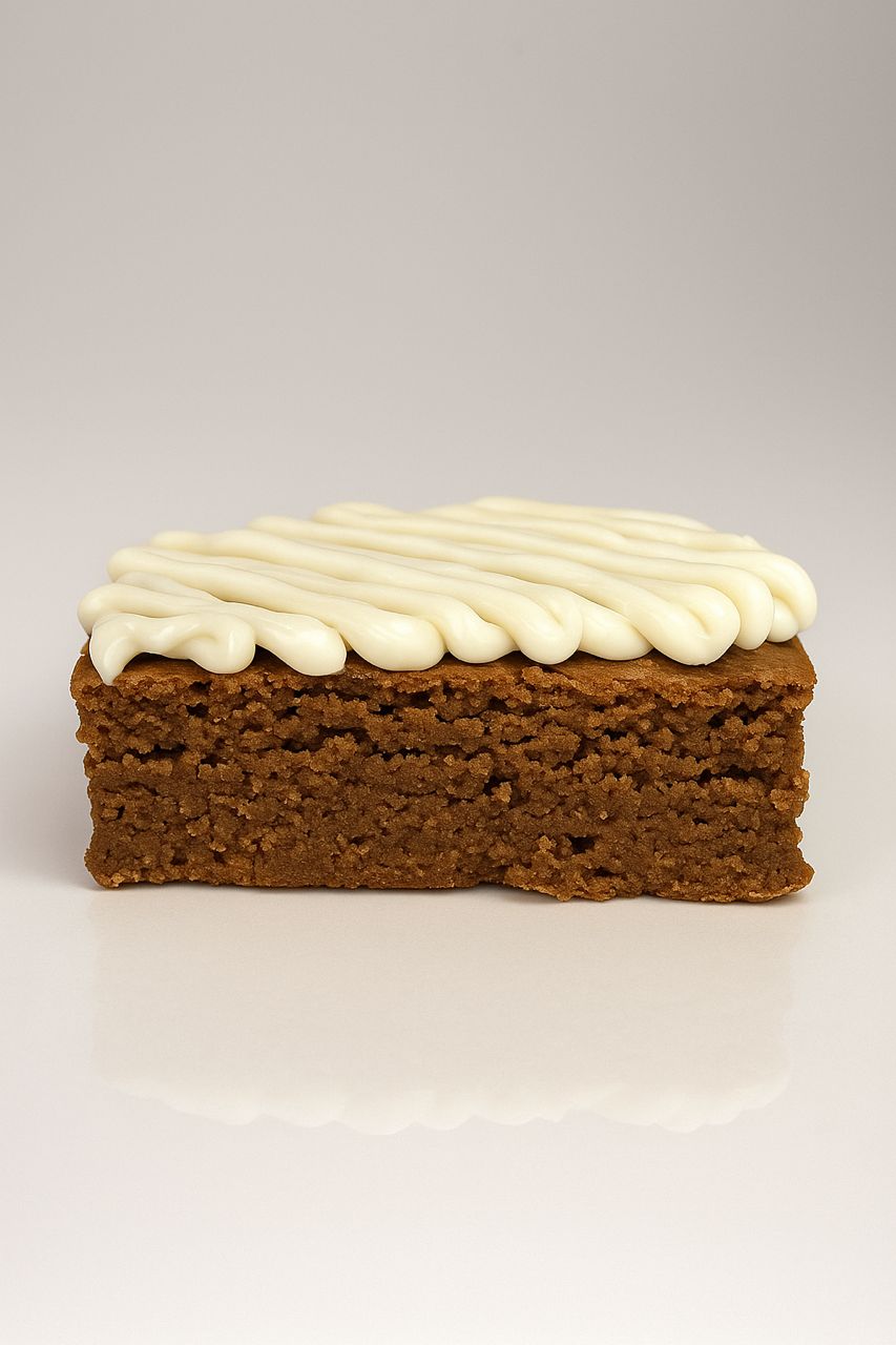 Brownie de chocolate blanco