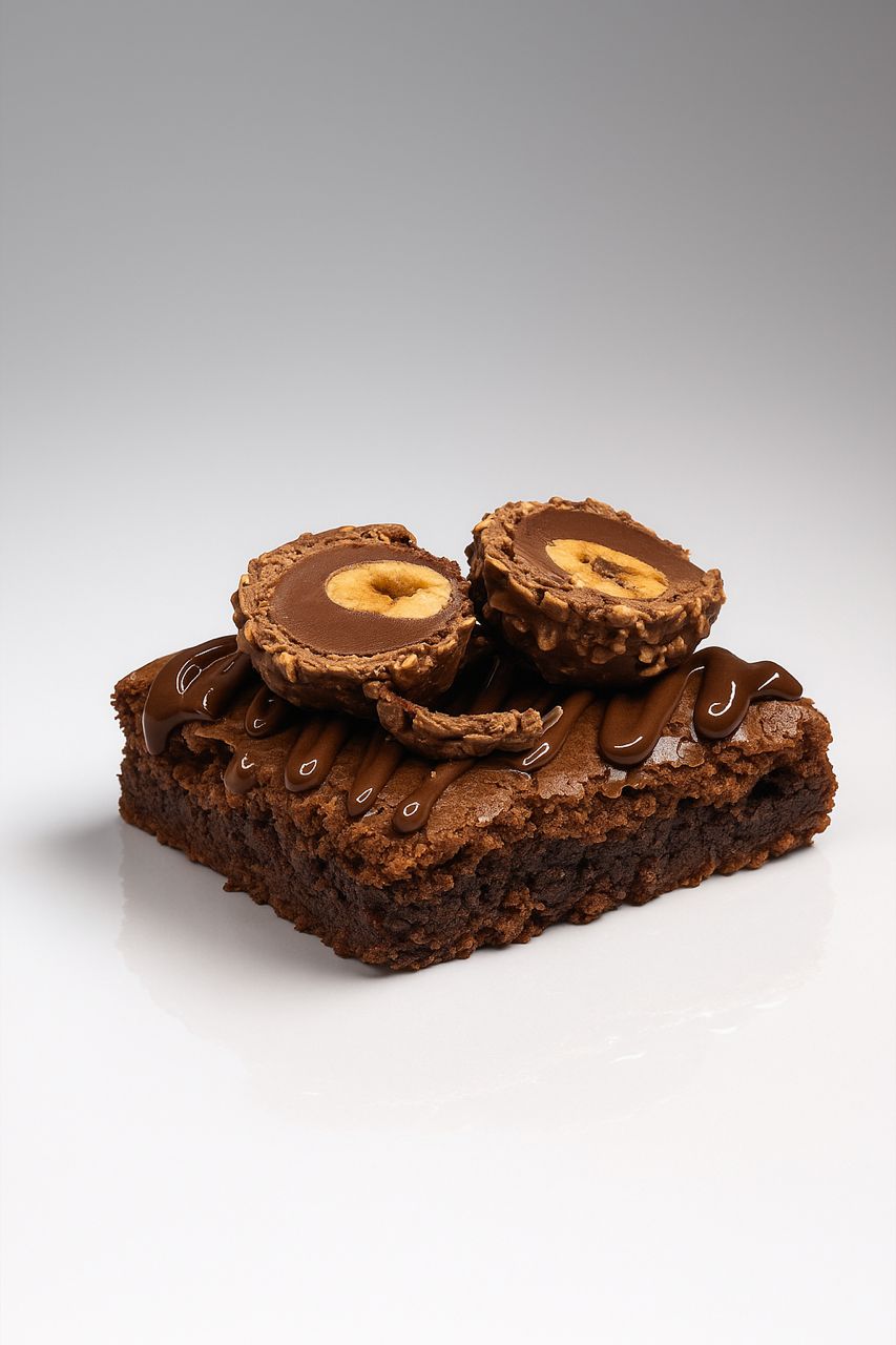 Brownie de nutella y Ferrero