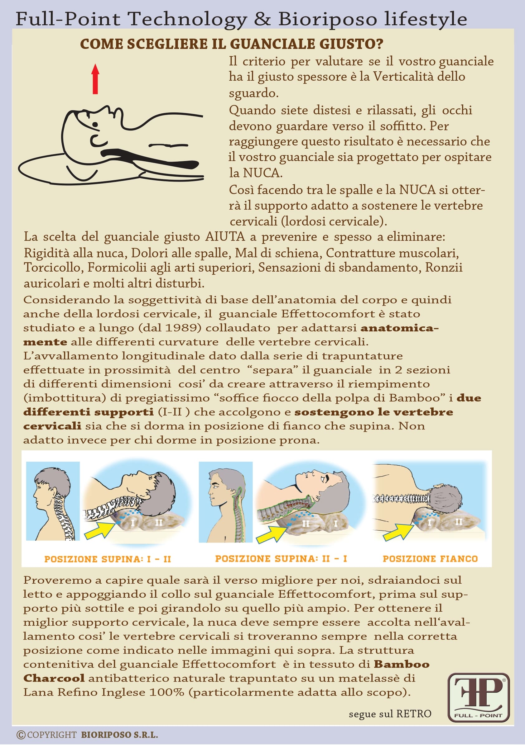 Biocomfort - Guanciale anatomico 