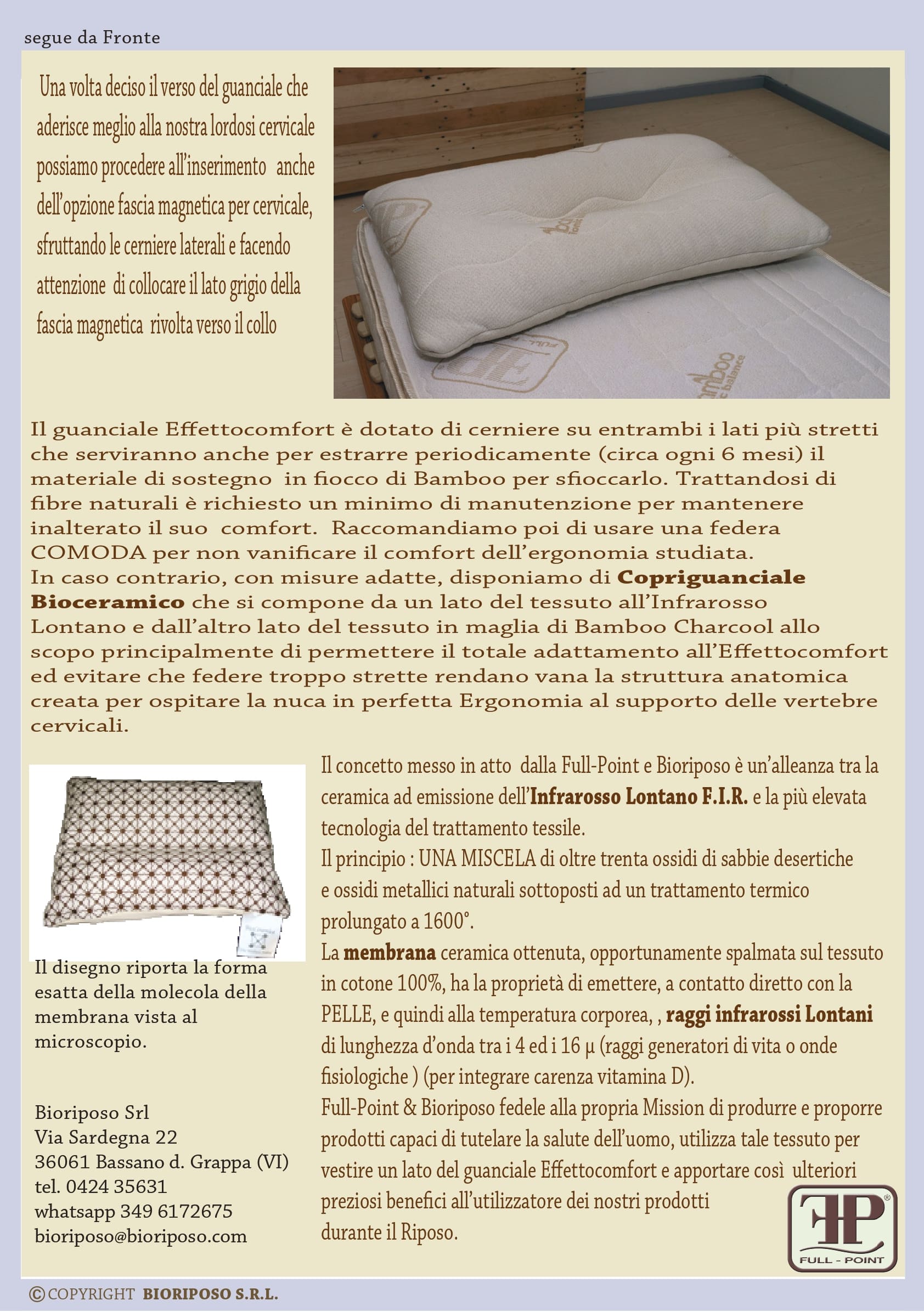 Biocomfort - Guanciale anatomico 