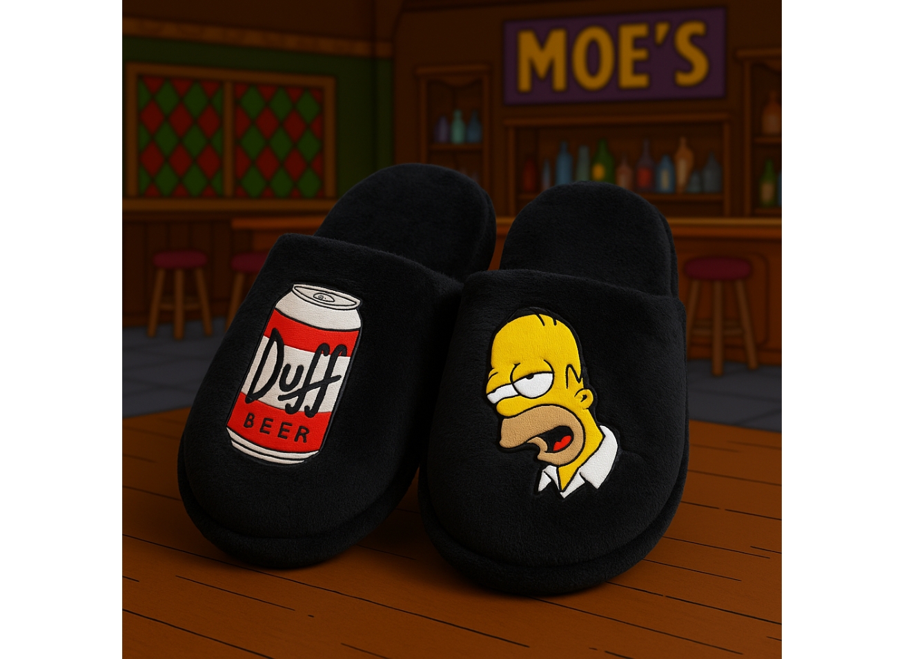 Pantuflas de Homero Beer - Los Simpson