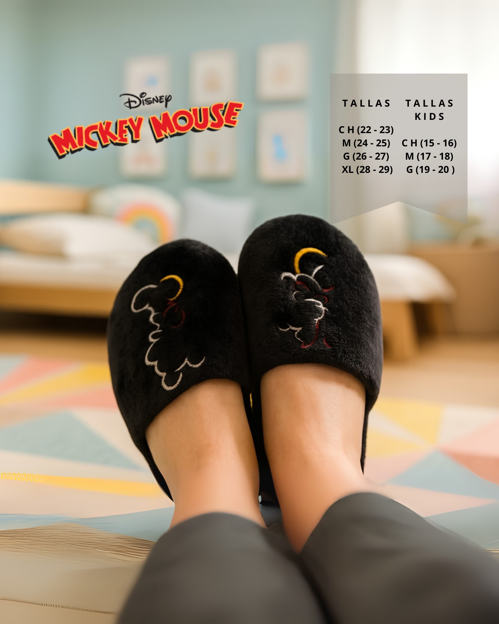 Pantuflas Disney Mickey Mouse
