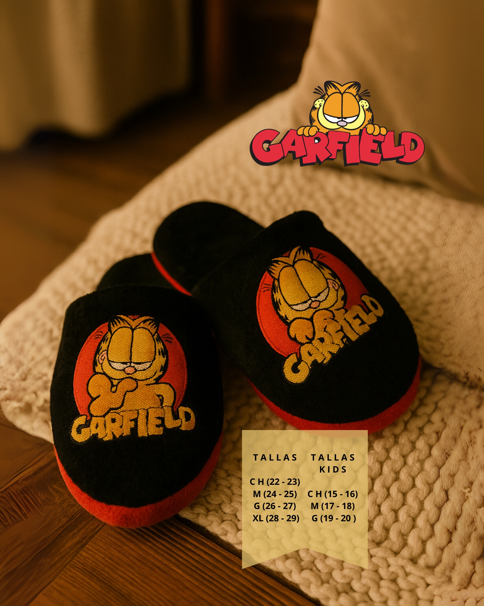 Pantuflas Garfield