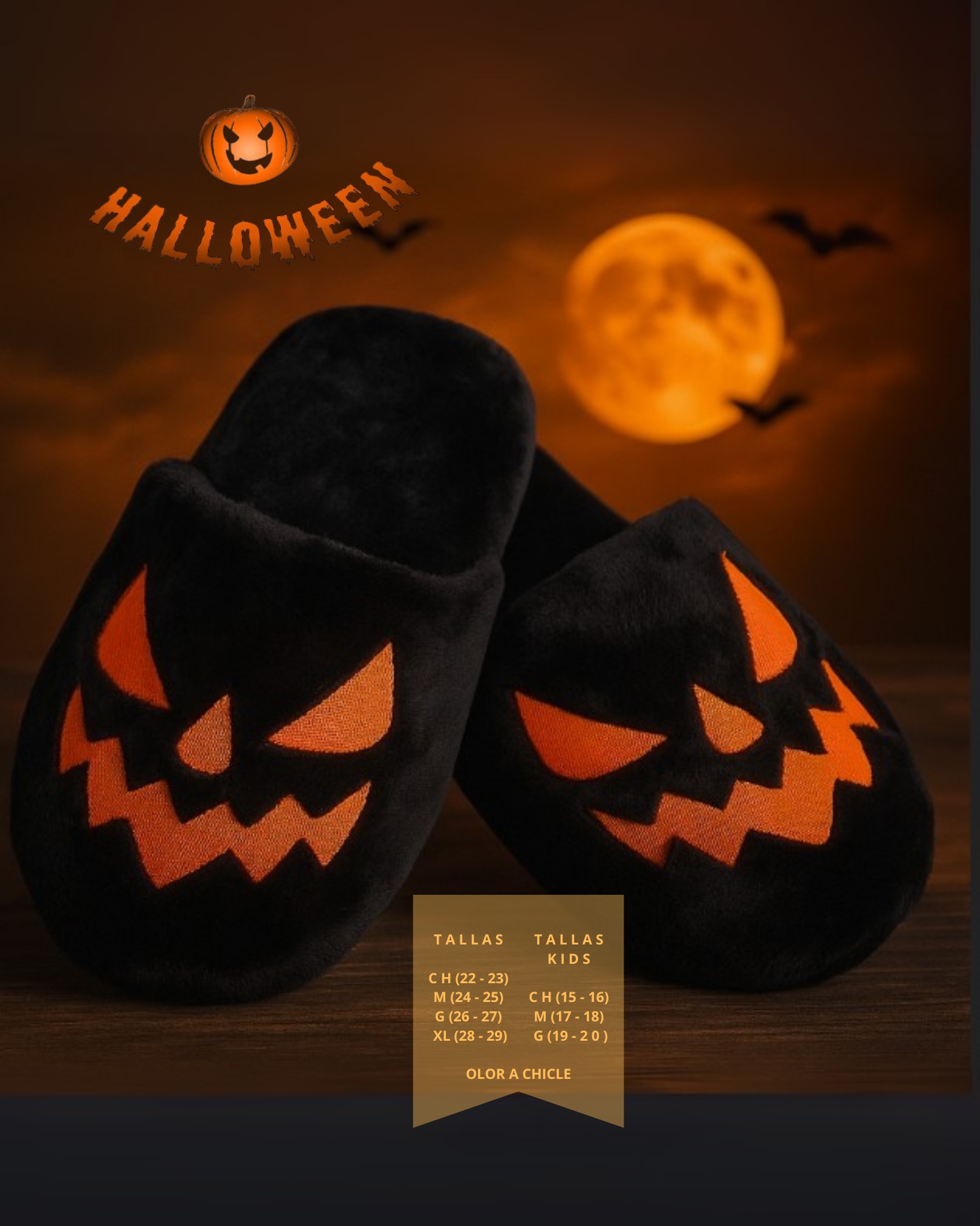 Pantuflas de Halloween