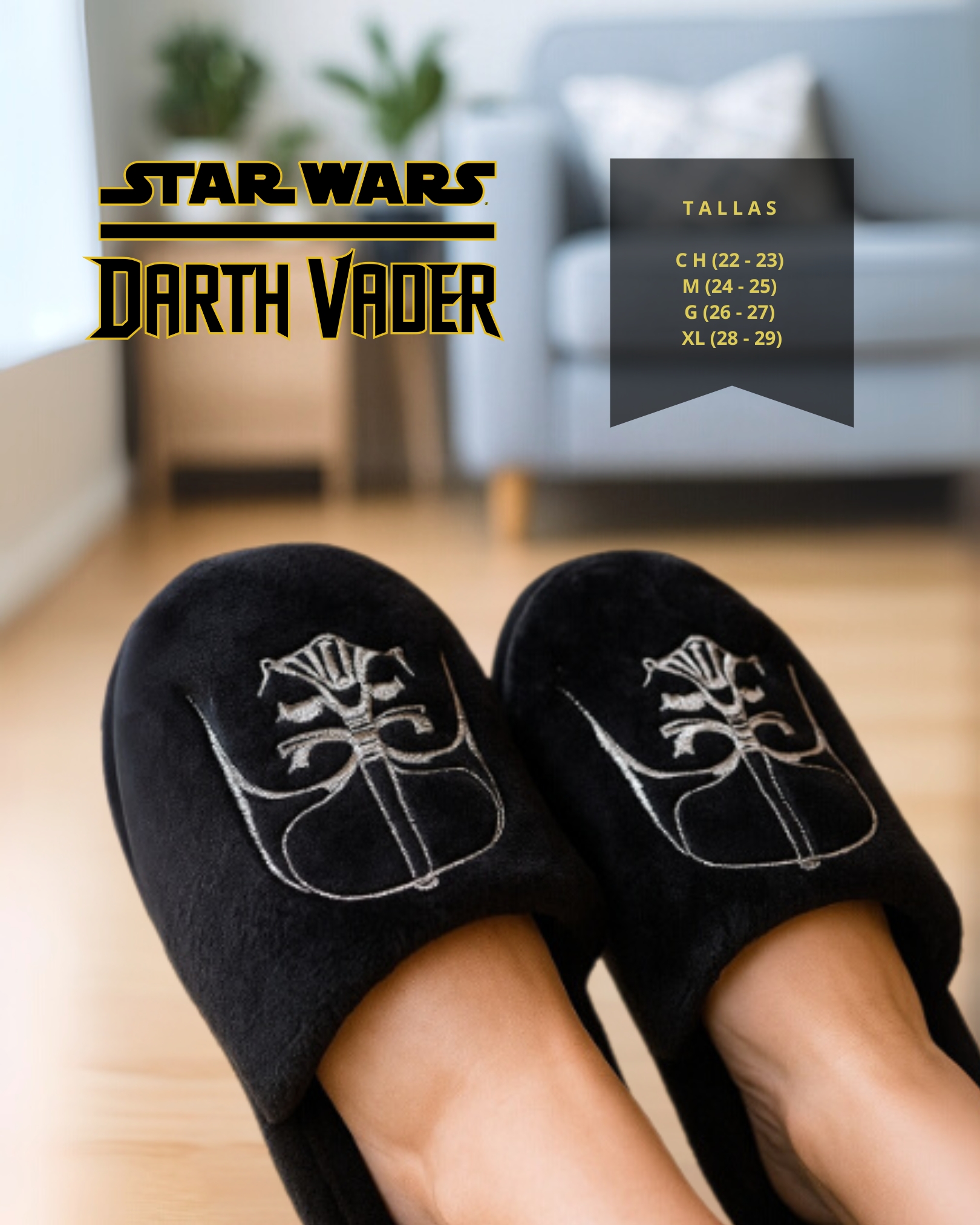 Pantuflas Star Wars Darth Vader