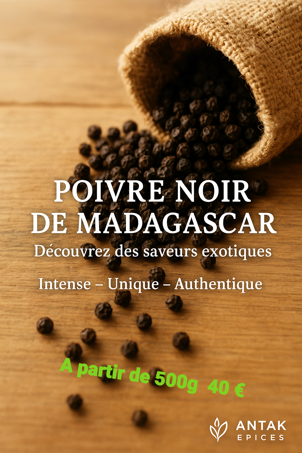 Poivre noir de Madagascar