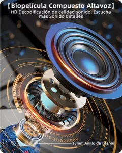 Auriculares intraurales inalámbricos Skululu TWS A9 PRO APP, blancos