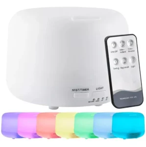 Humidificador Difusor Ultrasónico Aromático Velador Led RGB