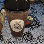 Portatermos de cuero