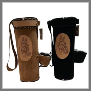 Portatermos de cuero