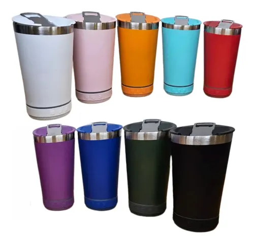 Vaso térmico con altavoz Bluetooth