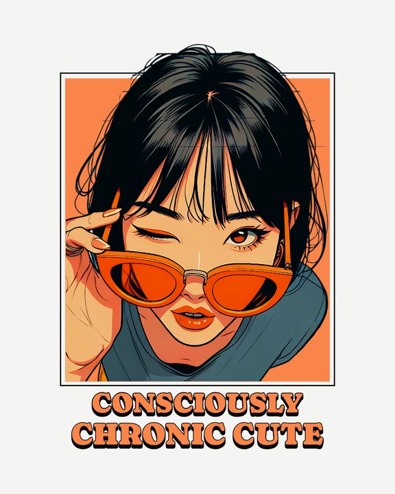 Consciously Chronic cute Print T-Shirt
