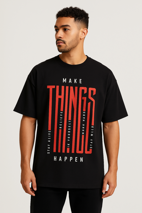 Oversized  Print T-Shirt