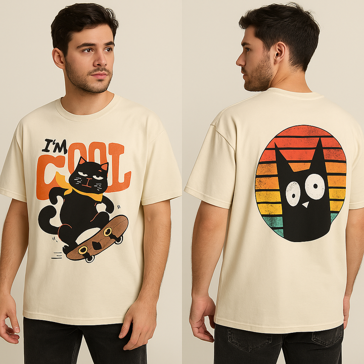 Cool Cat Graphic T-Shirt