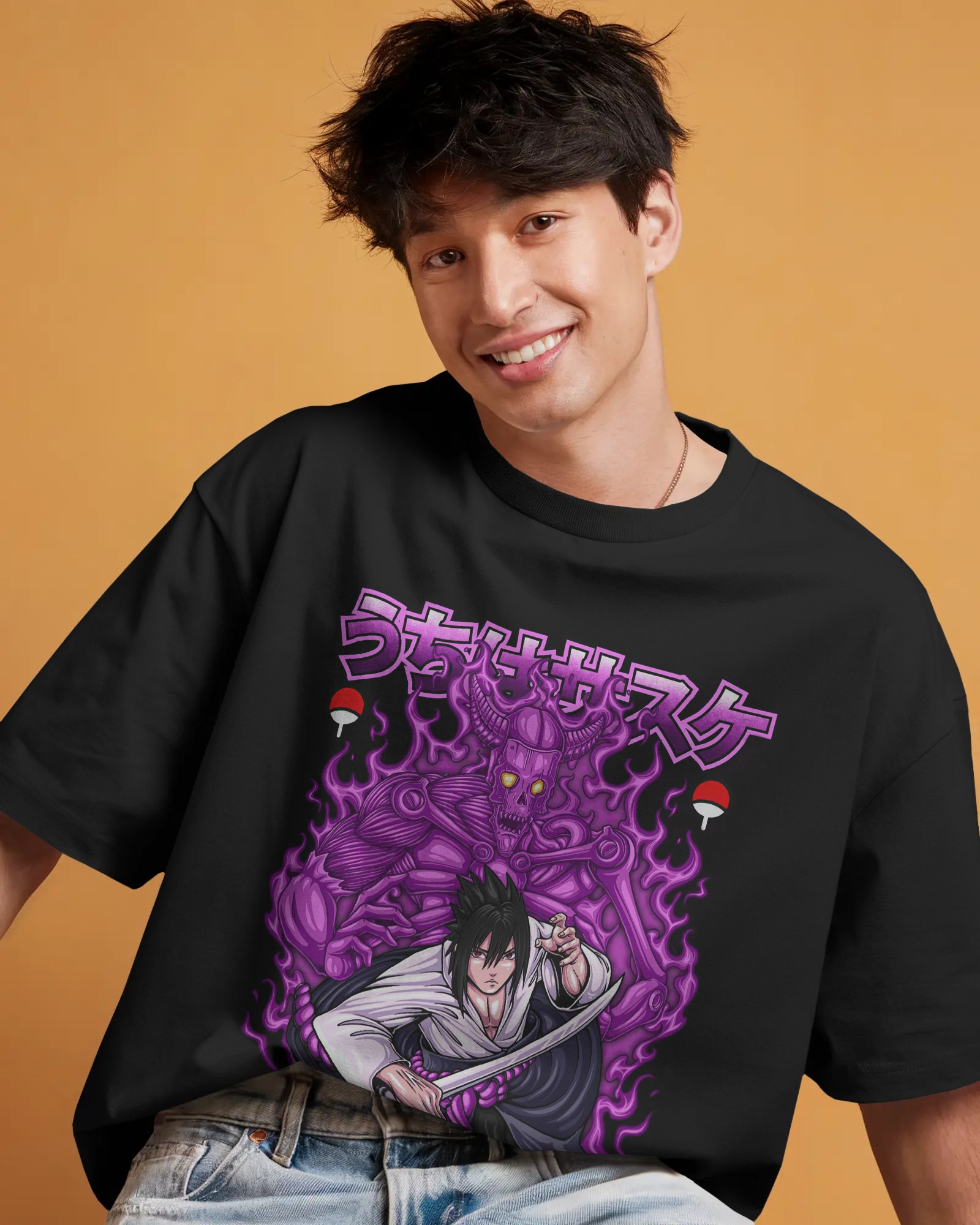 Anime  Sasuke Uchiha Over sized T-Shirt