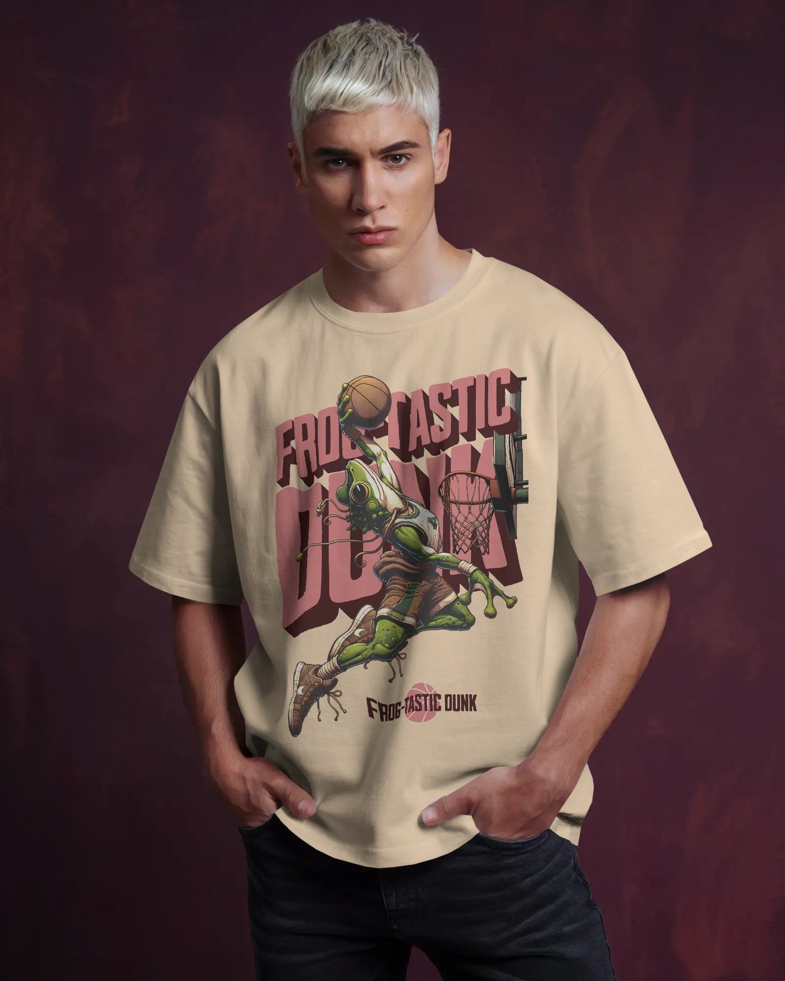 Frogtastic Dunk Oversized T-Shirt