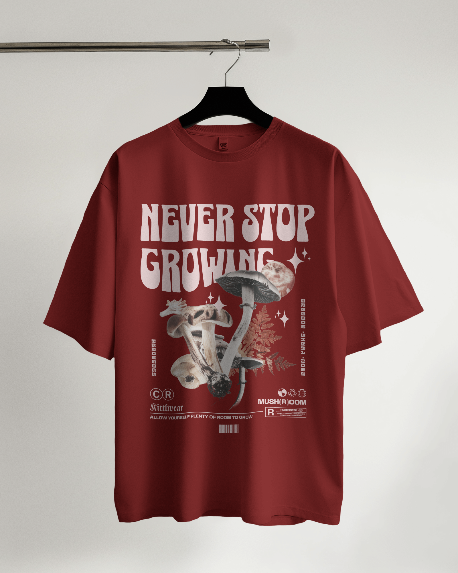 Never Stop Growing Oversized T-Shirt