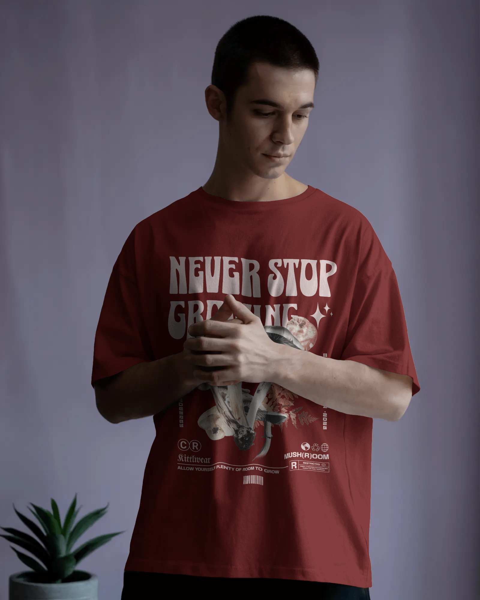 Never Stop Growing Oversized T-Shirt