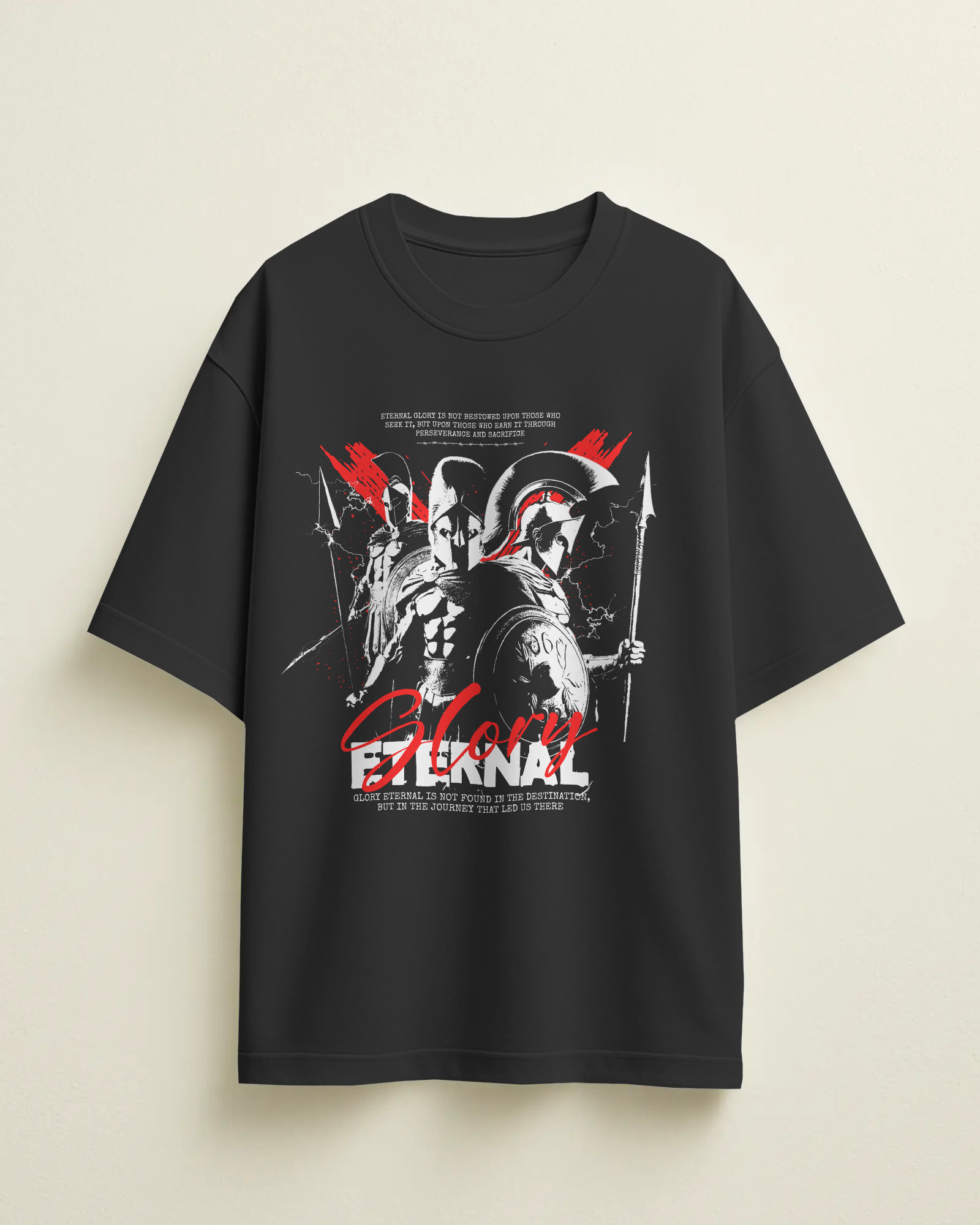 Oversized Spartan Warrior T-Shirt