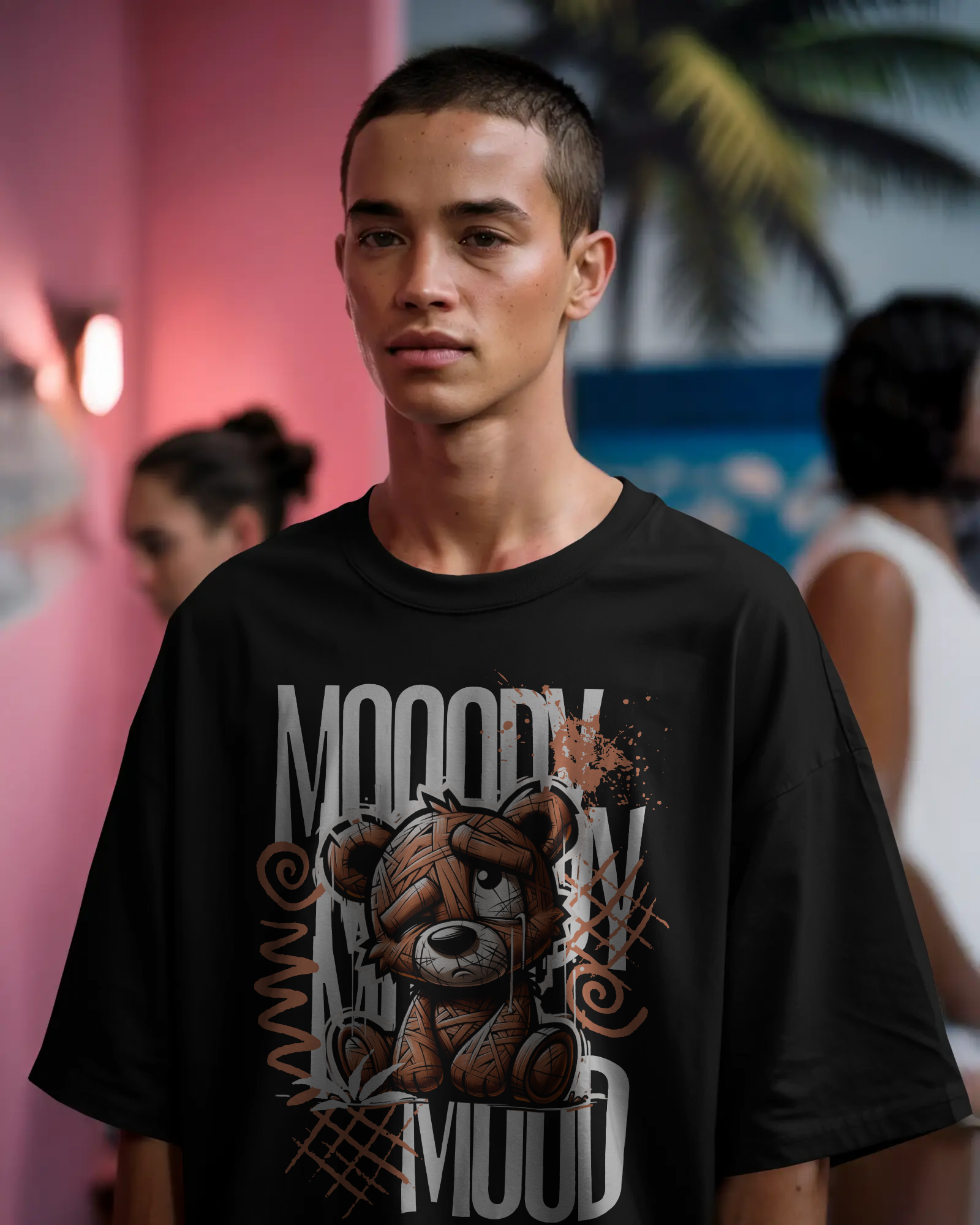 Moody Bear Oversized T-Shirt