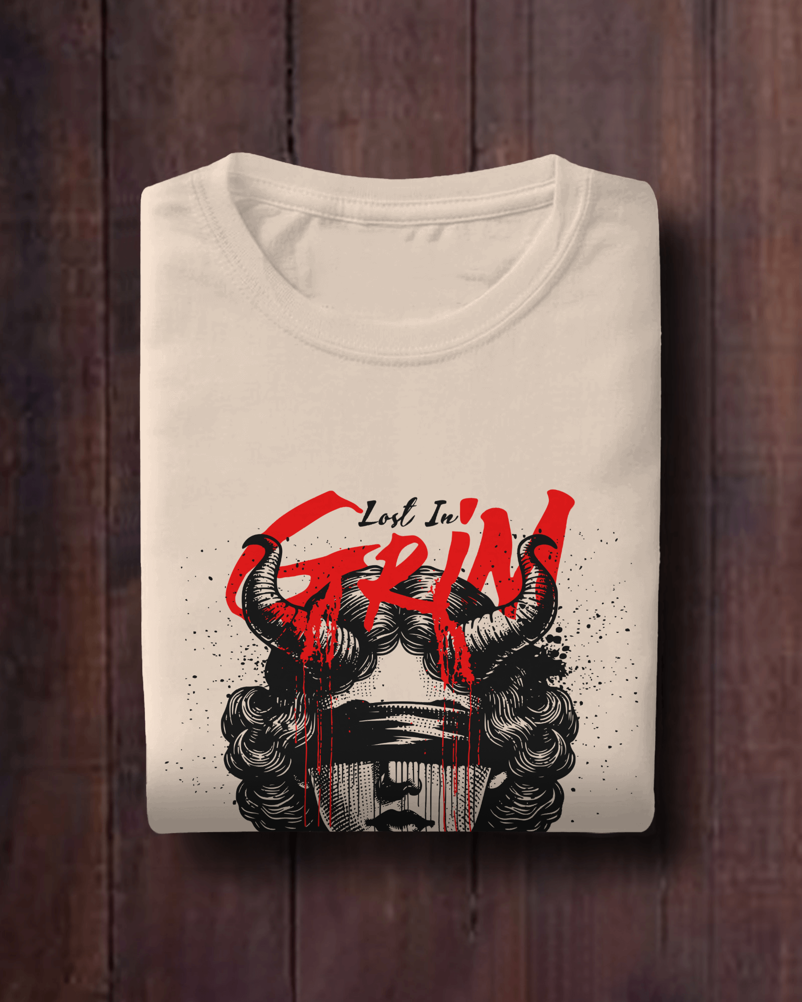 Lost In Grin Oversized  T-Shirt