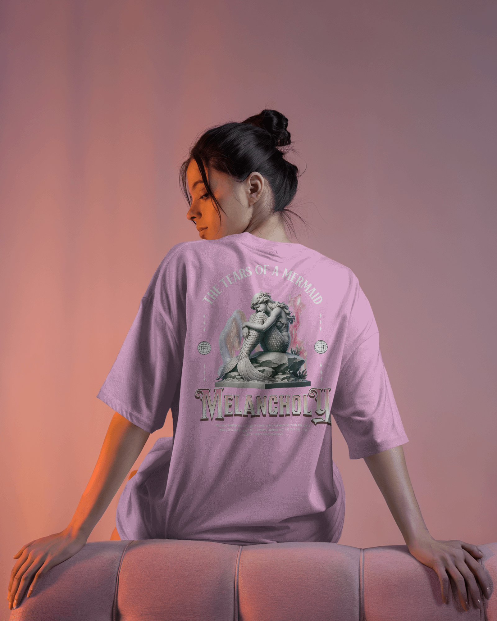 Melancholy Mermaid Oversized T-Shirt
