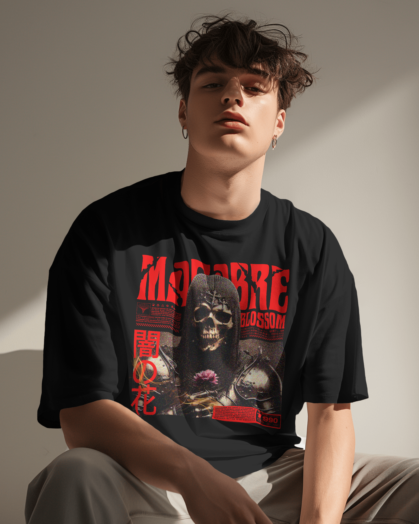 Macabre Blossom OverSized T-Shirt
